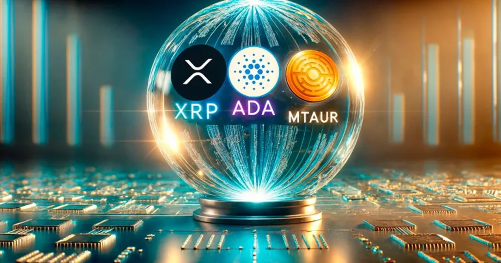 Previsões de preços de XRP, ADA e MTAUR para 2024
