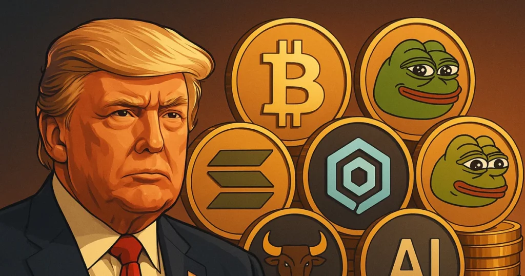 Trump sugere manter Bitcoin para sempre: Conheça 6 criptomoedas para investir agora clickout 5