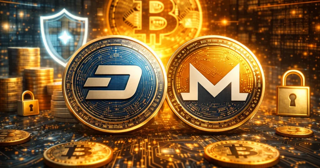 Dash e Monero disparam no interesse das baleias entre as privacy coins
