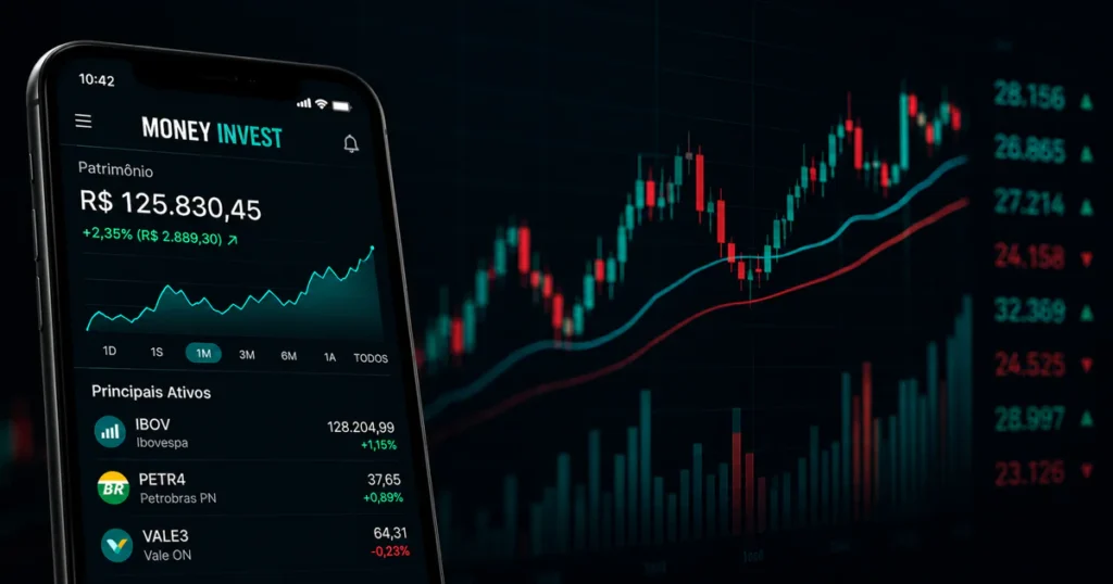 Gráfico de investimentos Money Invest
